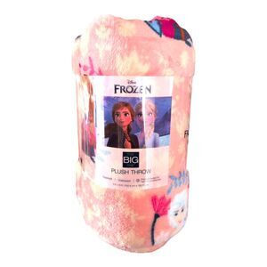 The Big One Frozen Anna & Elsa Sisters Oversize Microplush Throw Blanket 50x60